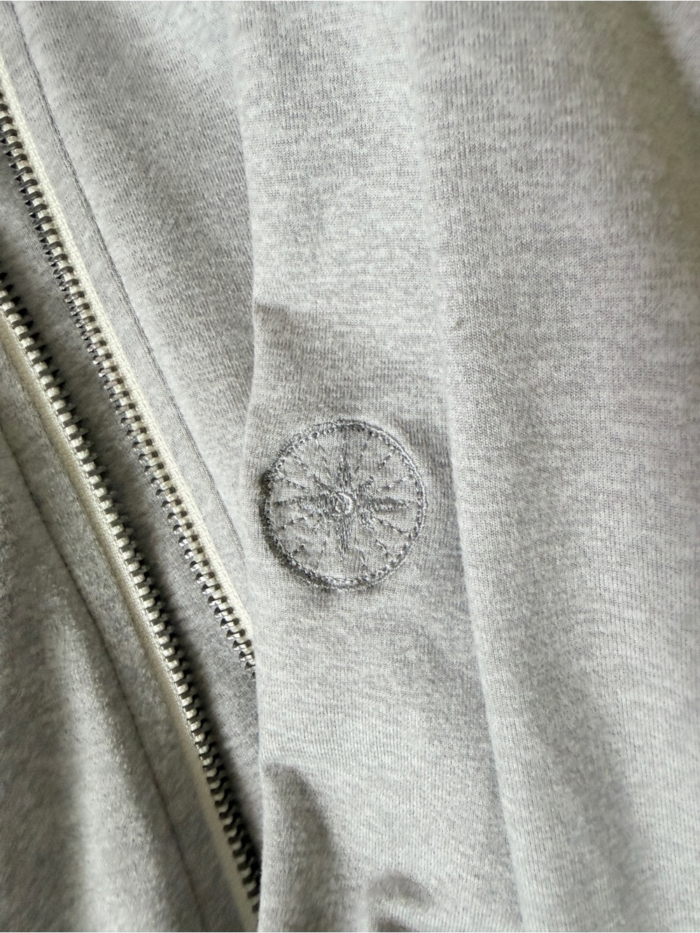 Vuori Light Gray Zip-Up Hoodie Jacket - Picture 4 of 4
